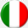 Drapeau Italie sur un bouton